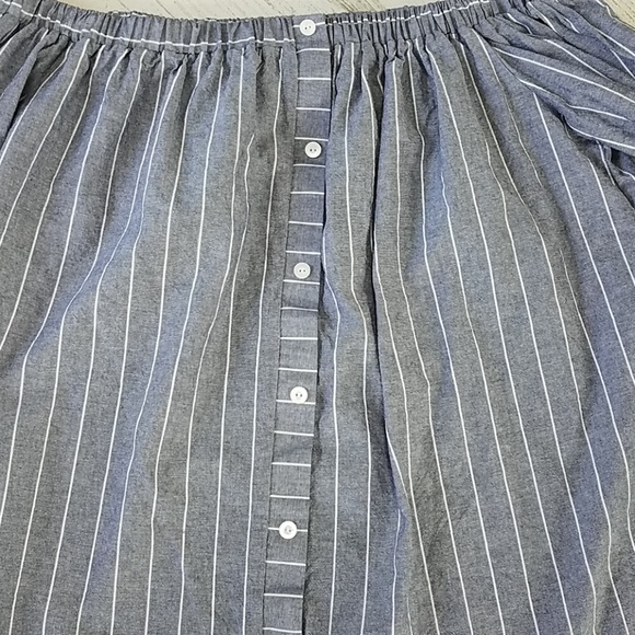 BP Chambray Striped Off Shoulder Top - Picture 5 of 5